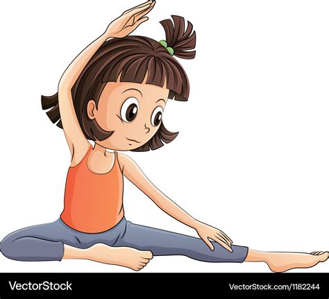 cartoon yoga pictures|girl doing yoga cartoon.